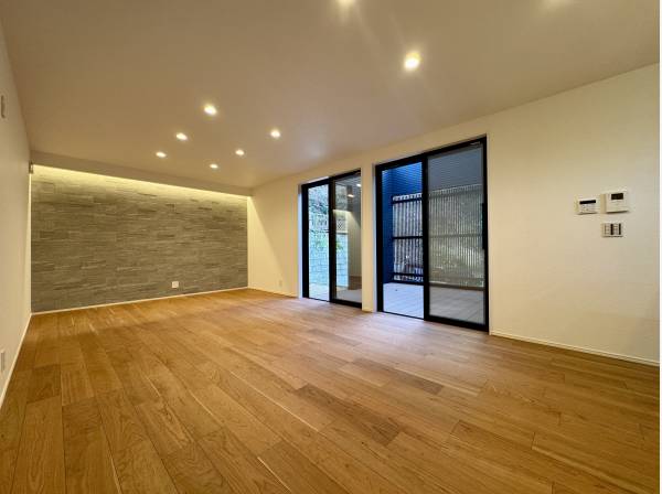 約20帖の大空間が創り出す、家族の団らん。