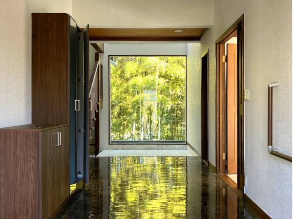 竹林の借景が素敵です