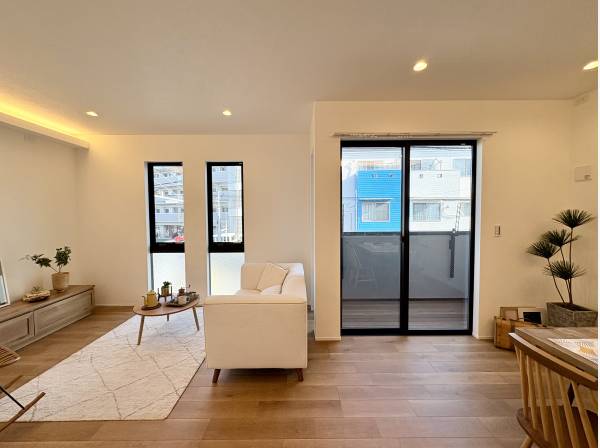 内壁もシンプル。リゾート感溢れる雰囲気