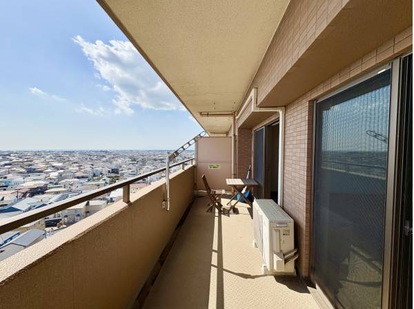 日当たり、風通し良好なバルコニー