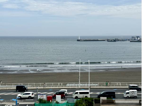 波打ち際と砂浜もしっかりと見えました
