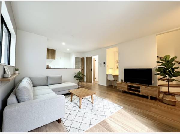 LDKです。家具等はCGで作成したイメージです。