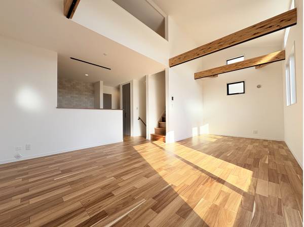 開放感のあるリビングです。