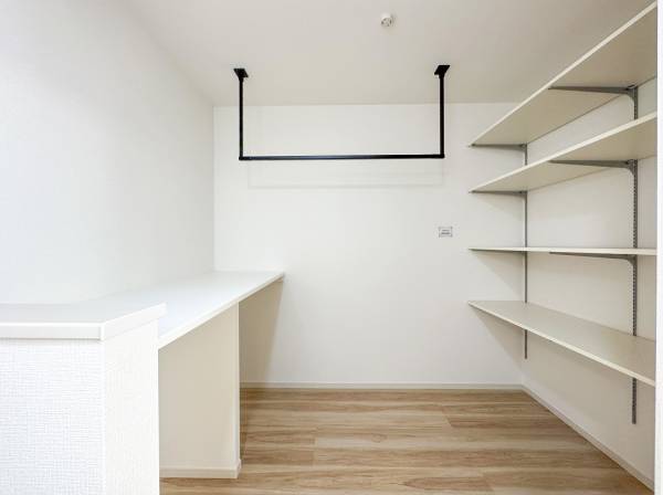 ランドリールームで毎日の家事がちょっと楽に‥