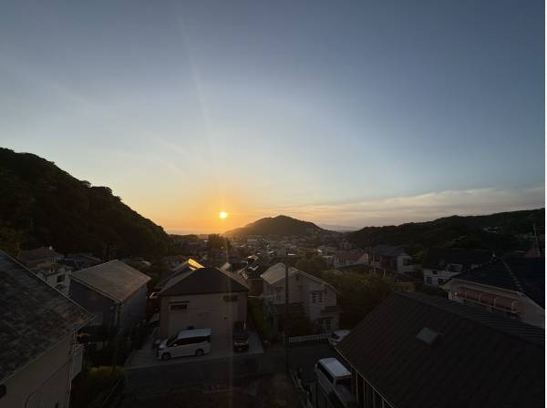 海、空を一望です。