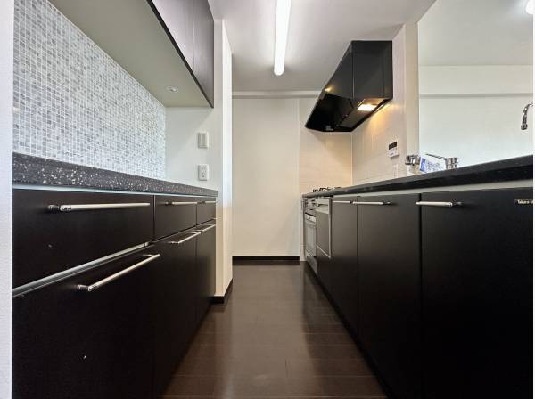 キッチンにはカップボードも備え付けられています