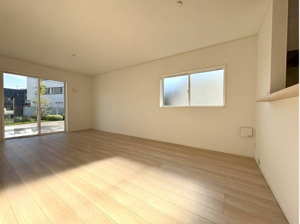 開放的な１階リビングのお家