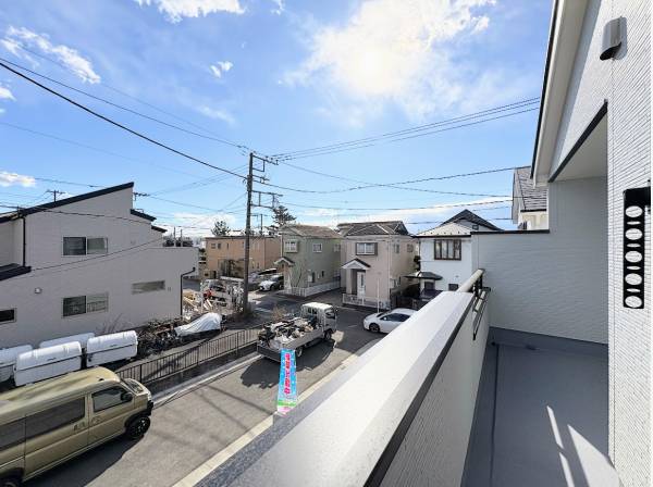 日当りのよいバルコニー