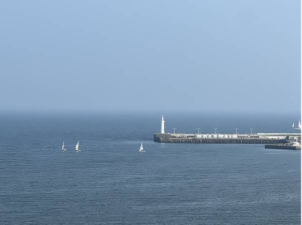 眺望もよいです♪海へ行きたくなりますね♪