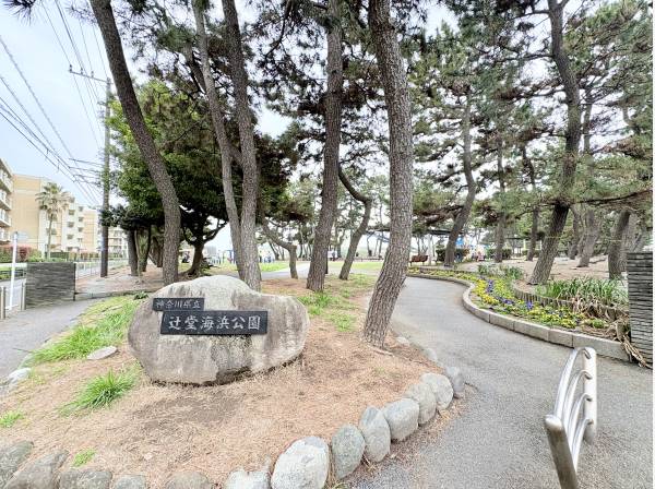 住まいのすぐ隣の海浜公園（約180m）で運動やお子様と楽しい時間を過ごせます