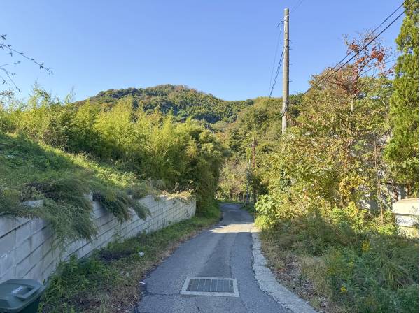 ここだけではありませんが、ここも家へと続く道。ミニバンも通れます。