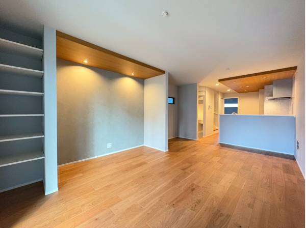 おしゃれなデザインとゆとりのある空間のLDK