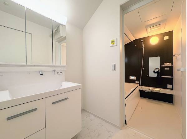 清潔感のあるサニタリールーム