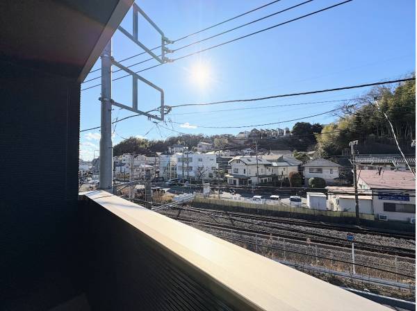 日当たりの良いバルコニー