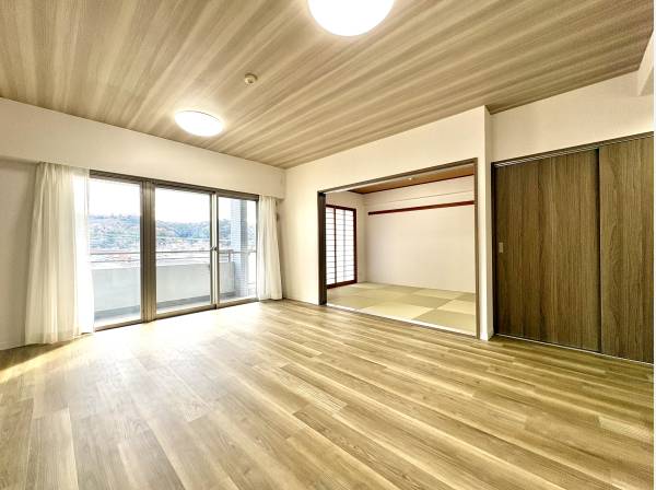 新規リノベーションで生まれ変わったリビングダイニング