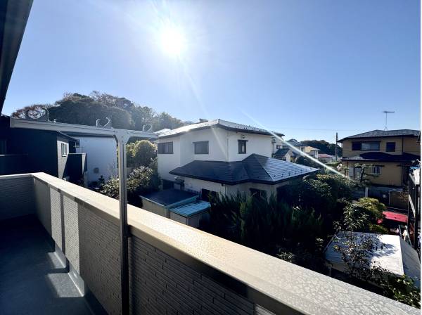 バルコニーからの眺め良し