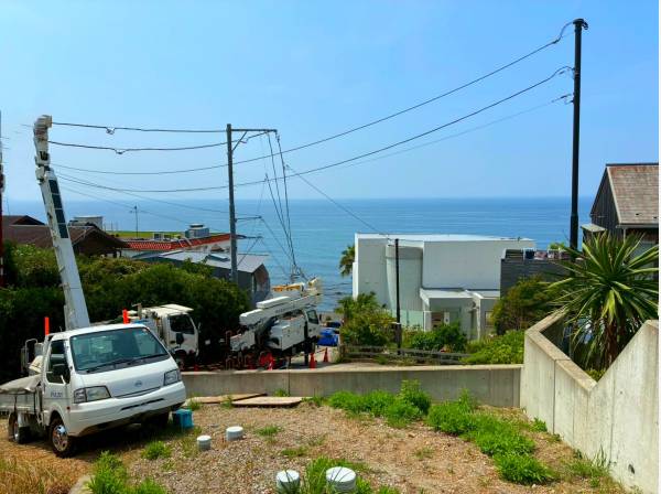 どこまでも広がる海と青々とした空を視界いっぱいに