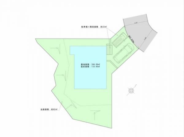 配置図、広々とした敷地ですね