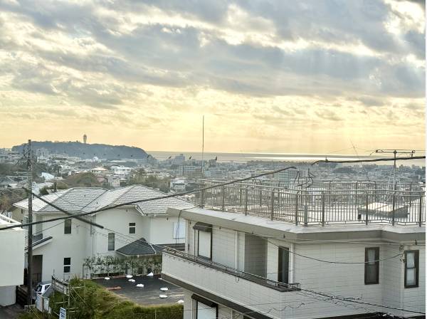江の島もご覧の眺望