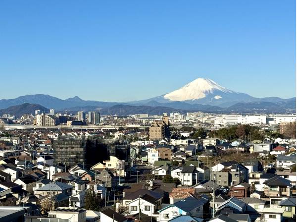富士山を望むダイナミックな眺望です