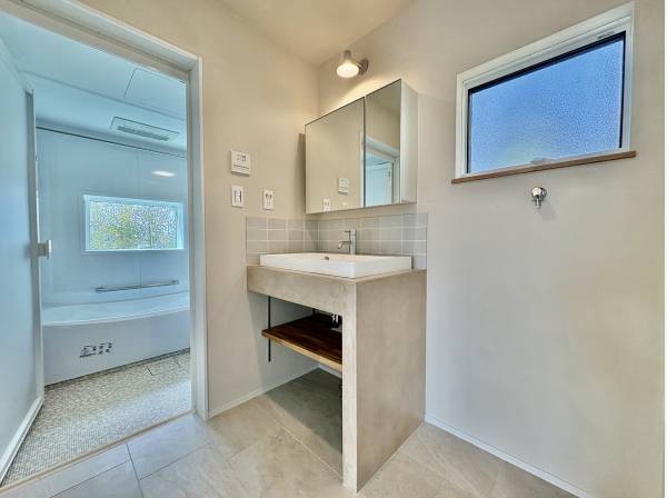 洗面台も広くていいですね！