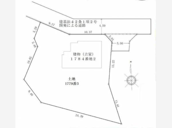 敷地面積167.28坪の広大な土地です。