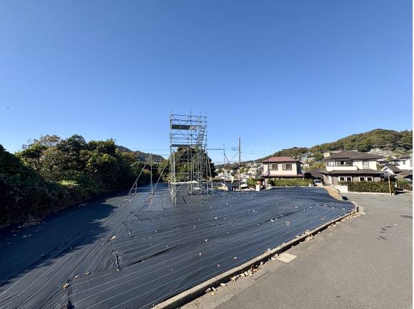 610㎡のゆとりを前に未来の住まいを思い描きたくなる景色が広がっていま