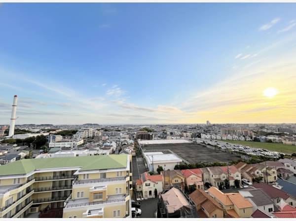 江ノ島も海も眺望することができます