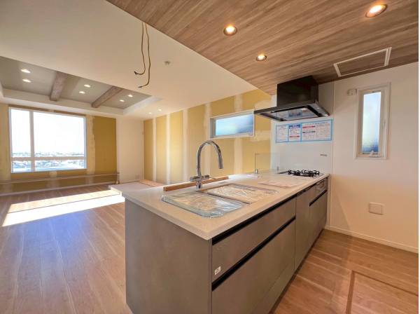 スタイリッシュで広々としたシステムキッチン