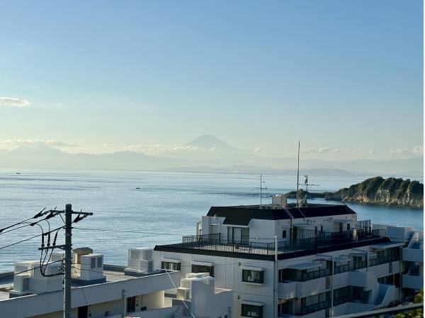 雄大な富士山を望みます