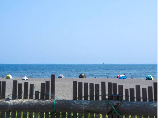 海まで自転車で6分（約1.8㎞）