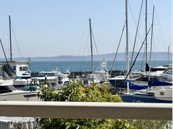 海の身近で暮らす三方向角部屋