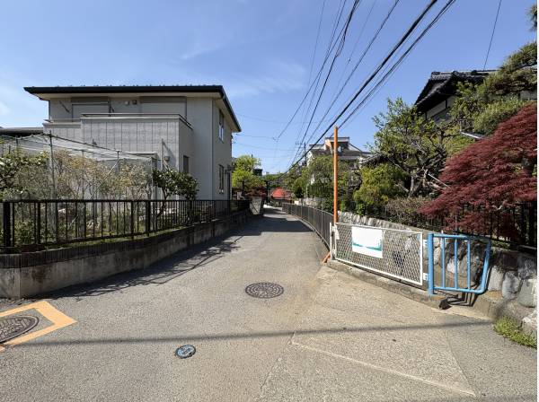緑豊かな分譲地内。車の往来も少なく静かな環境