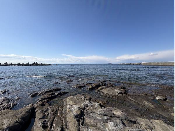 1階の裏口から出ると約30ｍでこの海です！