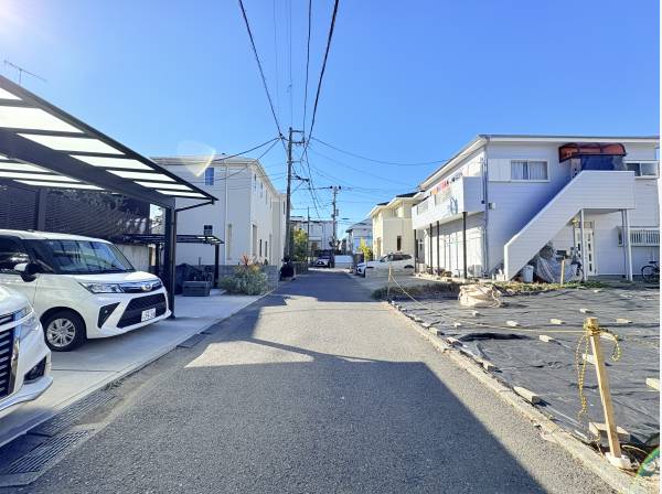 東南向きの接道で日当たり良好！