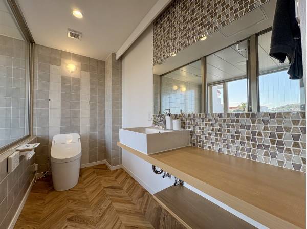 ゆったりとした洗面化粧台