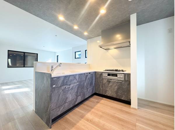 浄水器内蔵型水栓や食洗器付きのシステムキッチンで家事がラクラク♪