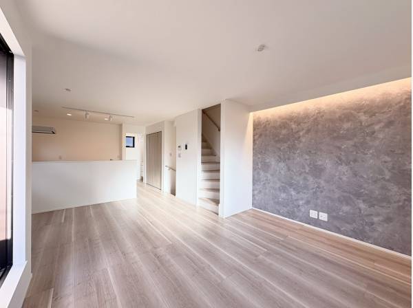 アクセントクロスがお洒落なLDK