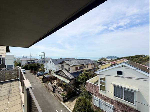 海・江ノ島をの望む開放的な眺望！