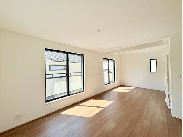 １７帖のLDK。お好きな家具を自由に選べる広さです