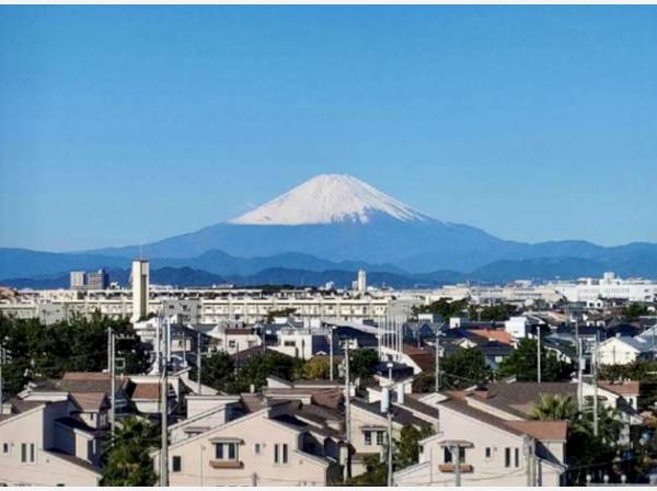 バルコニーからの眺望「江ノ島・海・天気の良い日には富士山を眺望できます。