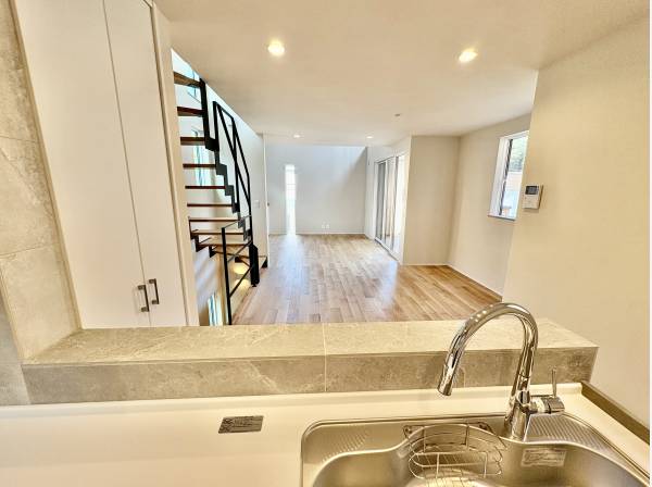 キッチンから見た風景です。