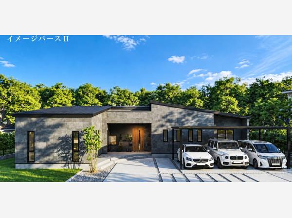 平屋プラン：木造、床面積：170.42㎡、建物価格：2,000万円