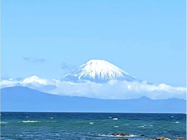 富士山、江の島も分譲地内から見えます/ 約50ｍ