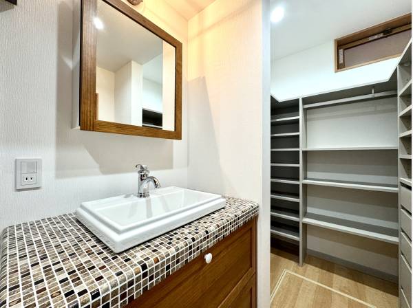 収納豊富なサニタリー