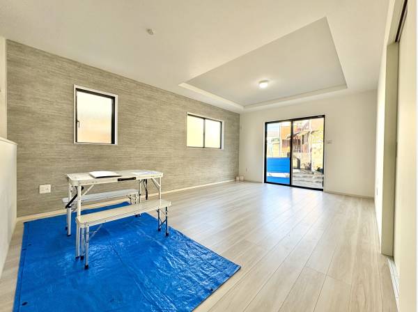 天井高が魅力のリビング