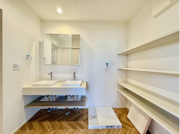 おしゃれで使いやすい洗面室