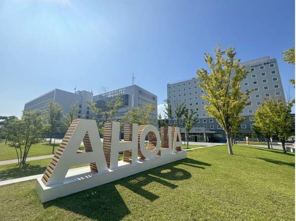 写真は茅ヶ崎市役所、お向かいに広大なきいろ公園が広がります！