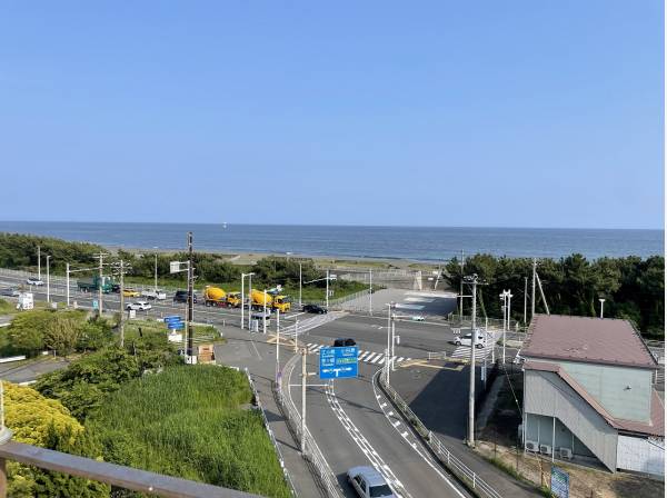 現地からの眺望　箱根駅伝中継所です