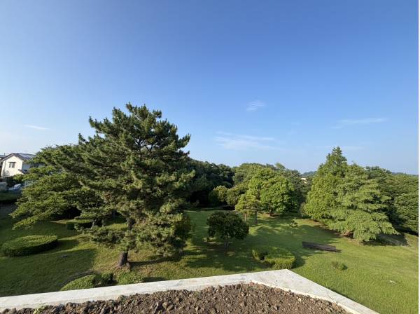 東南側に伸びる大きな公園の緑も感じられる立地